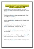 CAPSIM PRODUCTION DEPTARTMENT QUESTIONS AND  CORRECT DETAILED ANSWERS &lpar;VERIFIED ANSWERS&rpar;  &vert;ALREADY GRADED A&plus;&vert;&vert;BRAND NEW