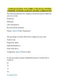 CAPSIM QUESTIONS AND CORRECT DETAILED ANSWERS  &lpar;VERIFIED ANSWERS&rpar; &vert;ALREADY GRADED A&plus;&vert;&vert;BRAND NEW