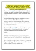 CAPSIM&colon; TEAM MEMBER GUIDE NOTES&comma; CAPSTONE&colon;  CAPSIM TEAM MEMBER GUIDE QUESTIONS AND  CORRECT DETAILED ANSWERS &lpar;VERIFIED ANSWERS&rpar; &vert;ALREADY GRADED A&plus;&vert;&vert;BRAND NEW