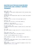 ELECTRICIAN'S LICENSING EXAM QUESTIONS AND CORRECT VERIFIED ANSWERS
