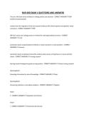 NUR 400 EXAM 1 QUESTIONS AND ANSWERS