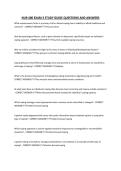 NUR 400 EXAM 3 STUDY GUIDE QUESTIONS AND ANSWERS