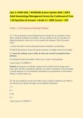NURS5461 &sol; NURS 5461 Quiz 1 & Quiz 2 BUNDLE 2026&sol;2027 &vert; Adult Gerontology Management Across Continuum of Care &vert; UTA &vert; 100 Q&A &vert; 100&percnt; Correct &vert; Grade A &vert; Pass Guaranteed - A&plus; Graded