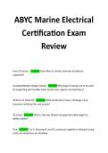 ABYC Marine Electrical  Certification Exam  Review 