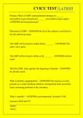CVICU TEST QUESTIONS AND ANSWERS &lpar;LATEST&rpar;