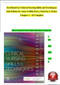 Test Bank for Clinical Nursing Skills and Techniques 11th Edition by Perry&comma; Potter&comma; Ostendorf&comma; and Laplante