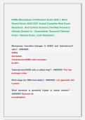 NAMs Menopause Certification Exam 2026 &vert;&vert; Most  Recent Exam 2026-2027 Actual Complete Real Exam  Questions  And Correct Answers &lpar;Verified Answers&rpar;  Already Graded A&plus; &vert; Guaranteed  Success&excl;&excl; Newest  Exam &vert; Newest Exam &vert; Just Released&excl;&excl;  