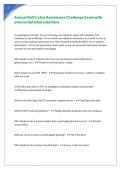 Annual DoD Cyber Awareness Challenge Exam with precise detailed solutions