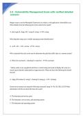 2&period;0 - Vulnerability Management Exam with verified detailed answers