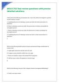 WGU C702 Test review questions with precise detailed solutions