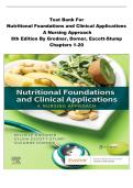  Test Bank For Nutrition &ndash; Nutritional Foundations and Clinical Applications&colon; A Nursing Approach &lpar;8th Edition&rpar; by Grodner &ndash; Study Notes and Clinical Nutrition Material