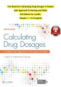 Calculating Drug Dosages&colon; A Patient‑Safe Approach to Nursing and Math 2nd Edition Authors&colon; Joyce LeFever Kee&comma; Julia A&period; Castillo&comma; Annette Werner‑McCullough Complete Test Bank Resource &lpar;Updated 2025&rpar; Chapters 1&ndash;22&colon; Multiple Choice &bull; True&sol;False &bull; Calculati