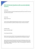D313 OA Review Questions with accurate detailed answers