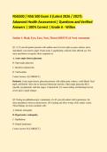NSG500 &sol; NSG 500 Exam 3&colon; Advanced Health Assessment 2026&sol;2027 &vert; Questions & Verified Answers &vert; 100&percnt; Correct &vert; Grade A &vert; Pass Guaranteed - A&plus; Graded