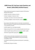 AORN Periop 101 Final Exam Latest Questions and  Answers &lpar;2025&sol;2026&rpar; &lpar;Verified Answers&rpar;