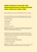 Exam 1&comma; Exam 2 & Exam 3&colon; NSG500 &sol; NSG 500 &lpar;Latest 2026&sol; 2027 Updates STUDY BUNDLE WITH COMPLETE SOLUTIONS&rpar; Advanced Health Assessment Review &vert; Questions and Verified Answers &vert; 100&percnt; Correct &vert; Grade A - Wilkes