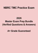 NBRC TMC Practice Questions with Answers & Rationales PDF &vert; Respiratory Therapy Exam Prep