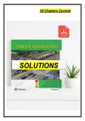 solution manual for Traffic Engineering&comma; 5th Edition all chapter covered
