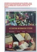 Accounting Information Systems&comma; 4th Edition &ndash; Vernon Richardson&comma; Chengyee Chang & Rod Smith &ndash; Complete Test Bank with Answer Keys &lpar;Multiple Choice&comma; True&sol;False&comma; Scenario & Essay &ndash; All Chapters&rpar; 