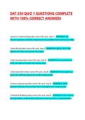 DAT 250 QUIZ 1 QUESTIONS COMPLETE WITH 100&percnt; CORRECT ANSWERS