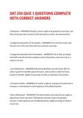 DAT 250 QUIZ 1 QUESTIONS COMPLETE WITH CORRECT ANSWERS