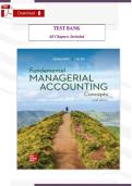 Fundamental Managerial Accounting Concepts &lpar;10th Edition&rpar; by Thomas Edmonds &ndash; Test Bank &vert; Exam-Ready Questions with Complete Coverage &lpar;Chapters 1&ndash;14&rpar;
