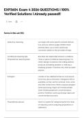 EXP3604 Exam 4   2026 QUESTIONS &vert; 100&percnt; Verified Solutions &vert; Already passed&excl;&excl;