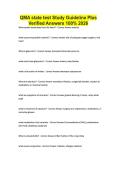 QMA state test Study Guideline Plus Verified Answers 100&percnt; 2026