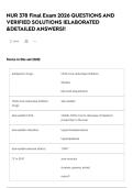 NUR 378 Final Exam 2026 QUESTIONS AND VERIFIED SOLUTIONS &vert;ELABORATED &DETAILED ANSWERS&excl;&excl;