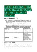 2026&sol;2027 Elite Test Bank & Study Guide for Becker's World of the Cell &lpar;10th Edition&rpar; - Complete Explained Q&A