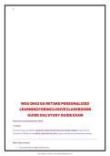 WGU D662 OA RETAKE PERSONALIZED LEARNING FOR INCLUSIVE CLASSROOMS GUIDE OA2 STUDY GUIDE EXAM