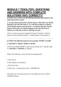 MODULE 7 TESOL&sol;TEFL QUESTIONS AND ANSWERS WITH COMPLETE SOLUTIONS 100&percnt; CORRECT&excl;&excl;&excl;