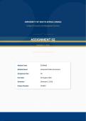 ECS4866 Assignment 2 2026 Semester 2 &lpar;594502&rpar; Due 28 August 2026