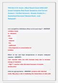 TRU Biol 2131 Exams &vert;&vert; Most Recent Exams 2026-2027 