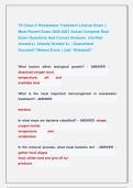 TX Class C Wastewater Treatment License Exam &vert;&vert;  Most Recent Exam 2026-2027 Actual Complete Real  Exam Questions And Correct Answers  &lpar;Verified  Answers&rpar;  Already Graded A&plus; &vert; Guaranteed               Success&excl;&excl; Newest Exam &vert; Just  Released&excl;&excl;