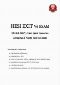 HESI Exit Exam Bundle &lpar;V1&ndash;V7 &plus; Retake&rpar; &ndash; NCLEX NGN‑Style Case Scenarios &vert; 1&comma;440 Verified Qs & Answers &vert; Pass Guarantee