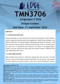 TMN3706 Assignment 5 &lpar;ANSWERS&rpar; 2026 - DISTINCTION GUARANTEED
