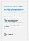 Understanding Ultrasound Physics Fourth Edition -  Edelman &lpar;2026&rpar; Exam &vert;&vert; Most Recent Exam 2026-2027  Actual Complete Real Exam Questions And Correct  Answers  &lpar;Verified Answers&rpar;  Already Graded A&plus; &vert;  Guaranteed Success&excl;&excl; Newest Exam &vert; Just  Released&excl;&excl;
