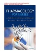 Test bank for pharmacology for nurses a pathophysiologic approach 5th edition by adams All Chapters