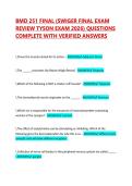 BMD 251 FINAL &lpar;SWIGER FINAL EXAM REVIEW TYSON EXAM 2026&rpar; QUESTIONS COMPLETE WITH VERIFIED ANSWERS