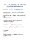 NSC EXAM QUESTIONS AND ANSWERS WITH COMPLETE SOLUTION