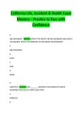 California Life&comma; Accident & Health Exam  Mastery &ndash; Practice to Pass with  Confidence 