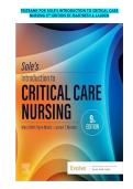 TESTBANK FOR SOLE&rsquo;S INTRODUCTION TO CRITICAL CARE  NURSING 9TH EDITION BY MARYBETH & LAUREN