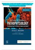TESTBANK FOR mcCANCE AND HUETHER&rsquo;S PATHOPHYSIOLOGY&colon; The  Biological Basis for Diseases in Adults and Children 9th Edition&sol;All  Chapters&sol;Complete Guide 2024-2025