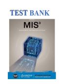 Test Bank for Management Information Systems&comma; 9th Edition by Bidgoli &vert; Complete Chapter Questions with Verified Answers