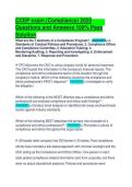 CCEP exam &lpar;Compliance&rpar; 2025   Questions and Answers 100&percnt; Pass   Solution