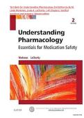 Test Bank For Understanding Pharmacology Essentials for Medication Safety 2nd Edition By M&period; Linda Workman&comma; Linda A&period; LaCharity&comma; All chapters