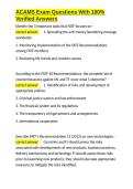 ACAMS Exam Questions With 100- Verified Answers&period;docx