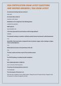 ISSA CERTIFICATION EXAM LATEST QUESTIONS  AND VERIFIED ANSWERS &sol; ISSA EXAM LATEST 