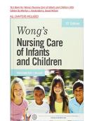 Test Bank for Wong's Nursing Care of Infants and Children 10th Edition by Hockenberry &vert; ALL CHAPTERS 